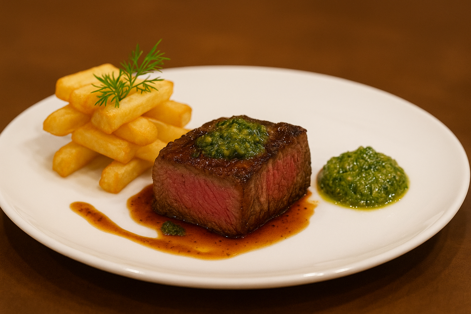 Delicious gourmet dish at Seven Seas restaurant